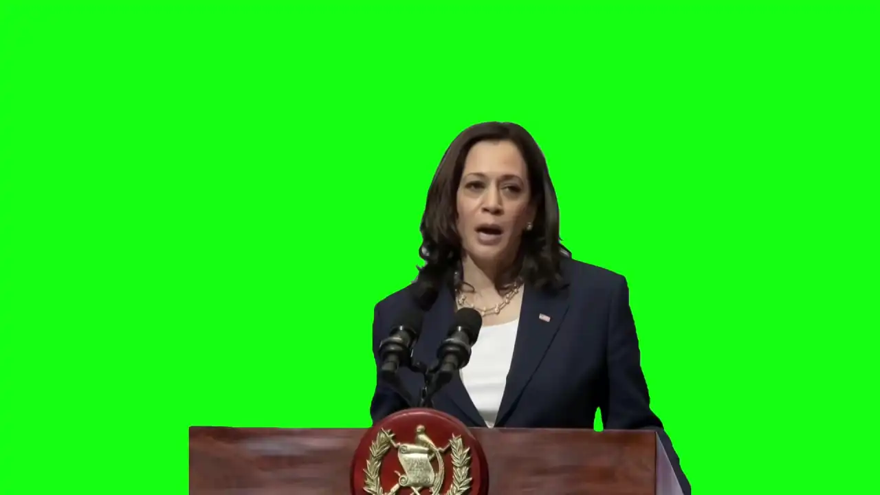 Kamala Harris Do not come Green Screen