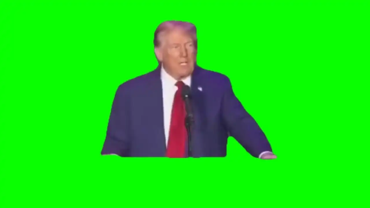 Kamala was born thag way meme green screen