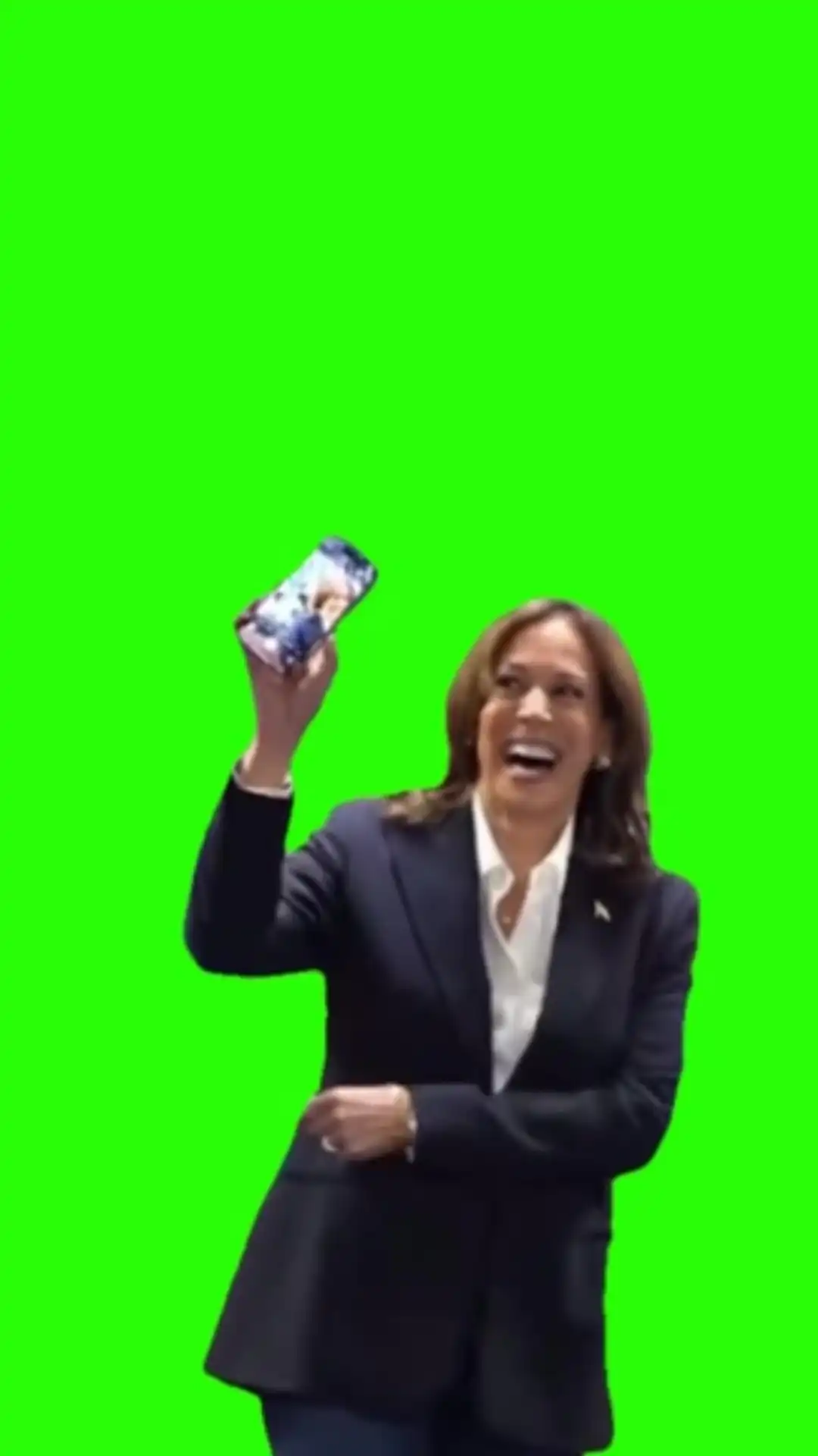 Kamala with a fake phone call Green Screen