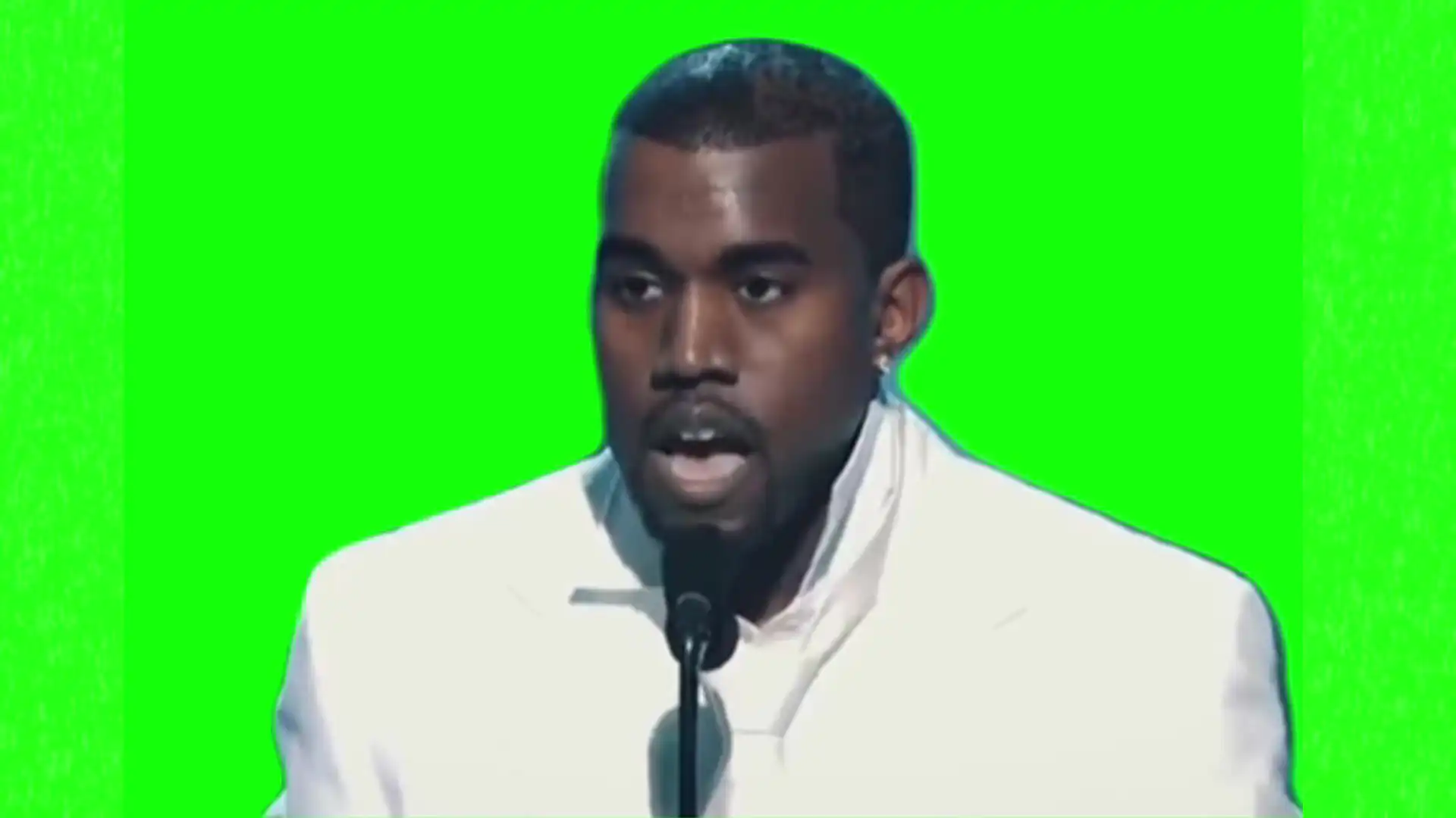 Kanye west I guess will never know meme green screen
