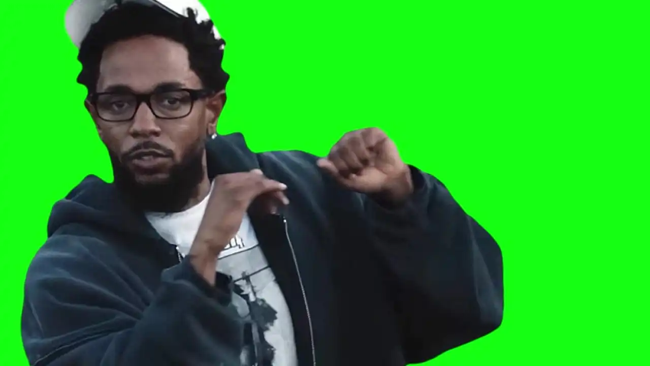 Kendrick Lamar Not like us meme green screen