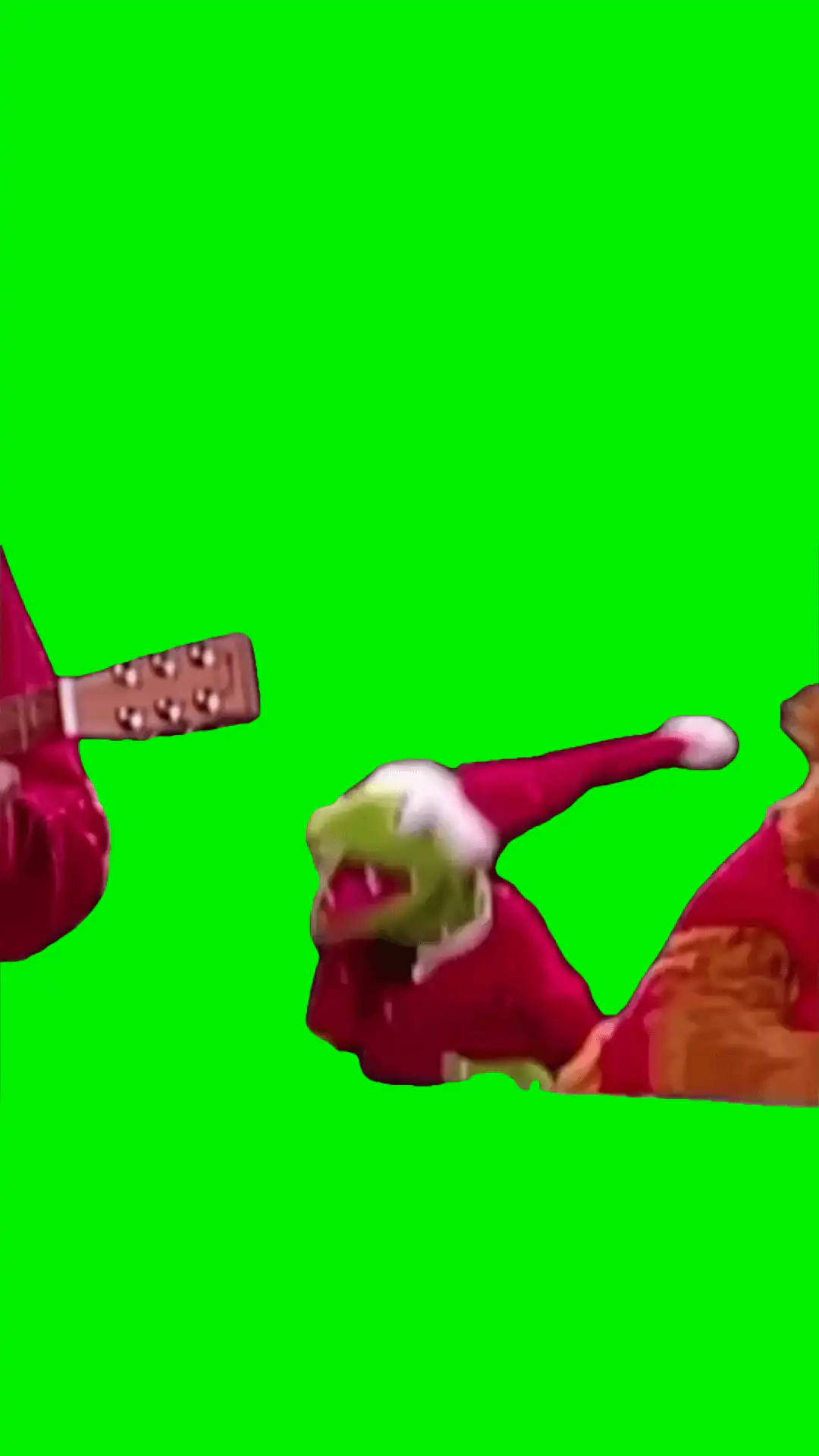 Kermit dancing green screen