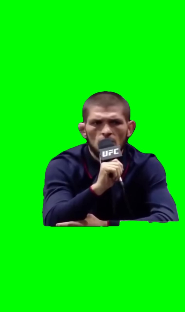 Khabib Nurmagomedov “ No way” Meme Green Screen