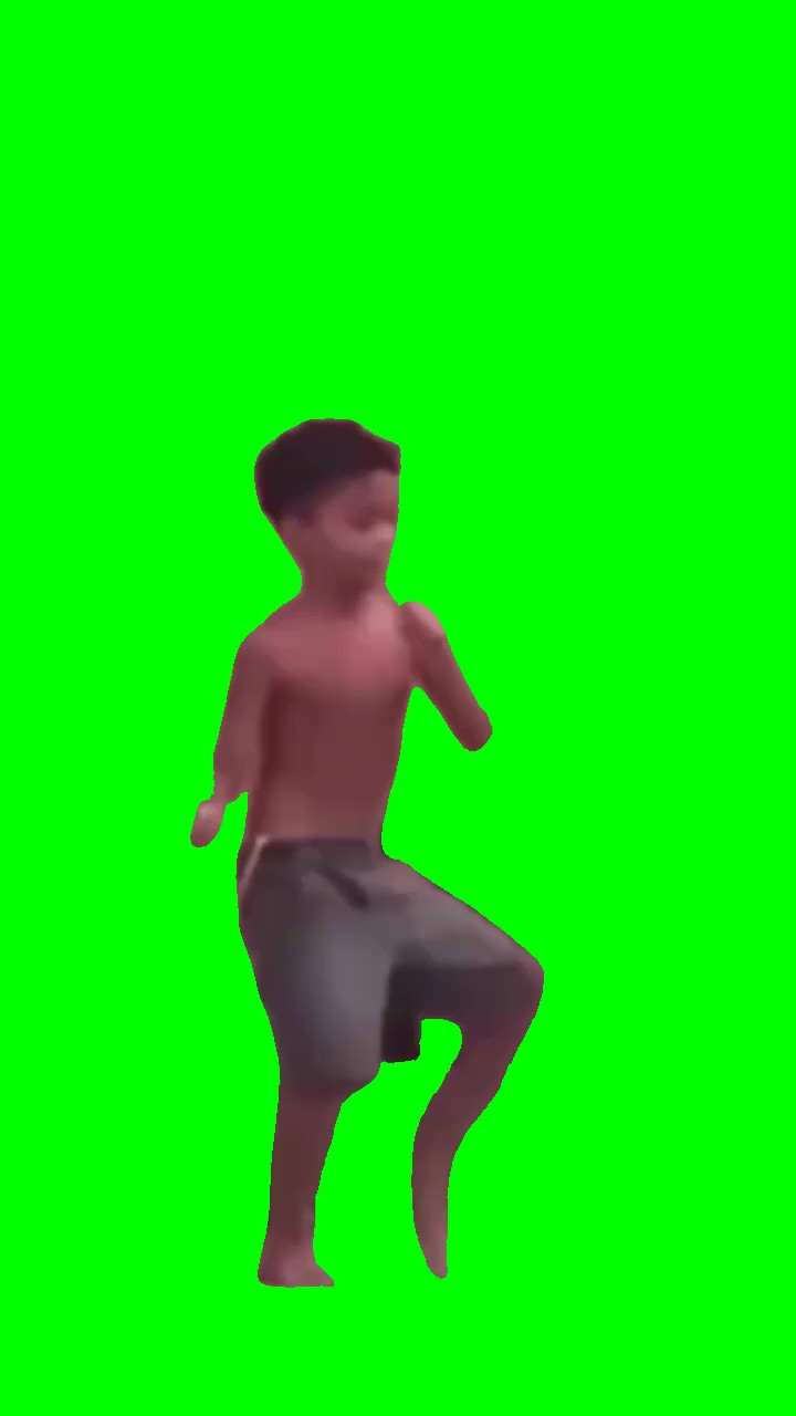 Kid dancing to laitada original Green Screen Meme