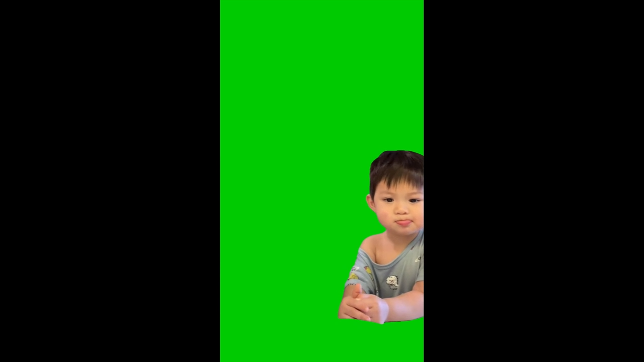 Kid Gags Green Screen Meme Template Video