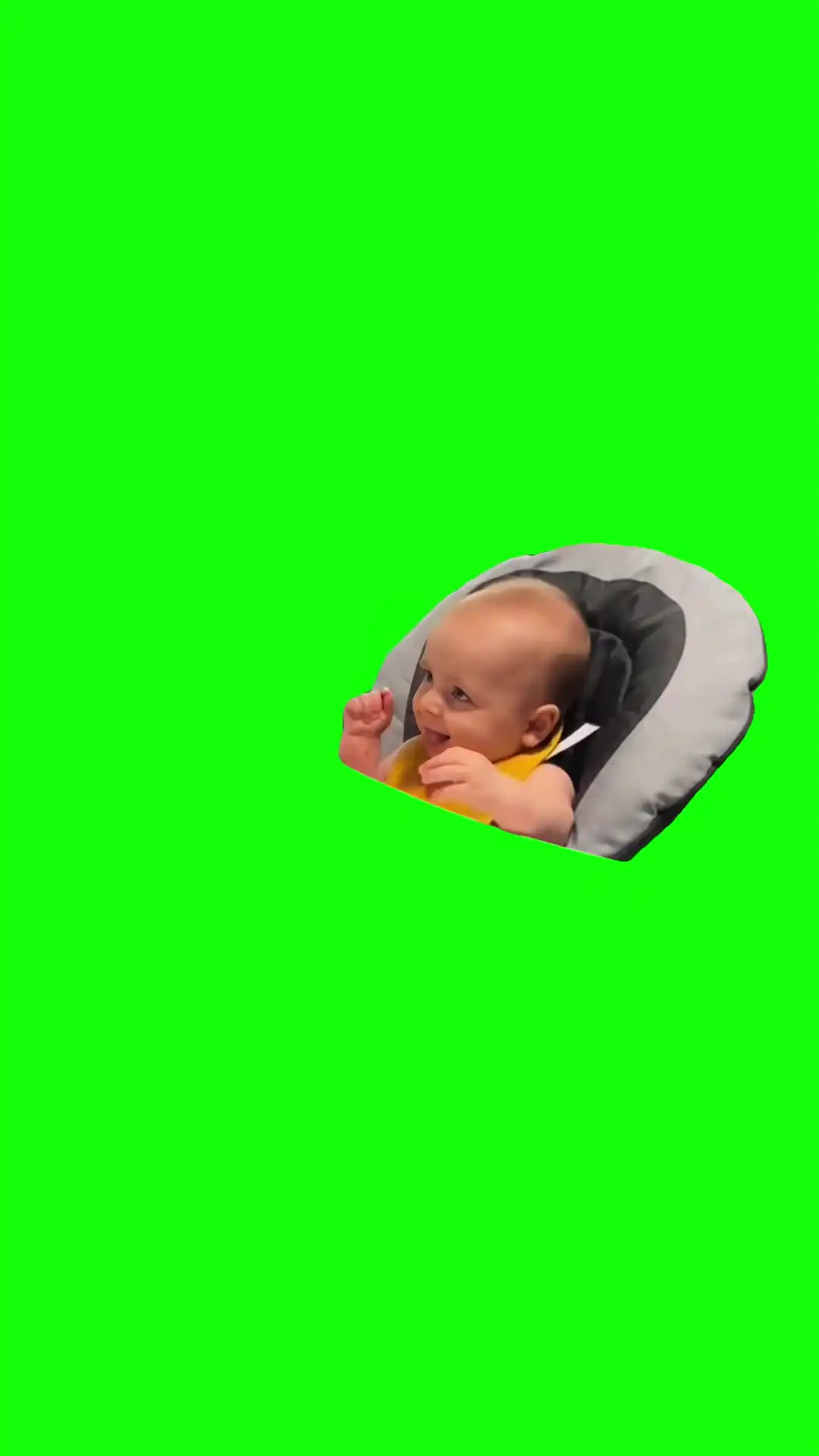 Kid Mean Mugging Meme green screen