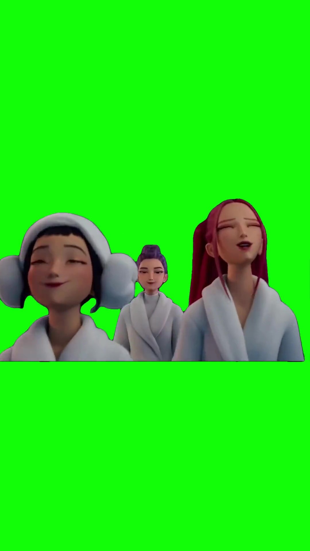 Kpop Demon Hunters have a good break Green Screen Meme