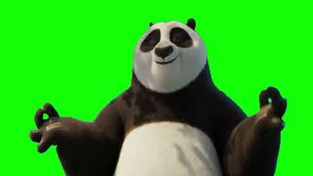 kung fu panda 4 Inner Peace Green Screen