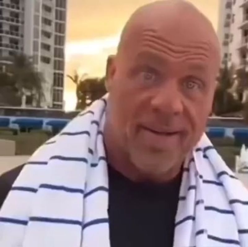 Kurt Angle Stare Recreation Meme Template