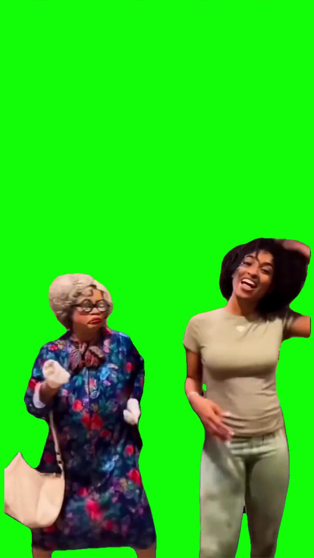 Ladies Dance Tootsie Roll Green Screen Meme