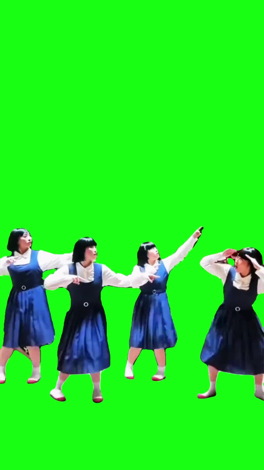 Ladies Squad Dance Meme Green Screen