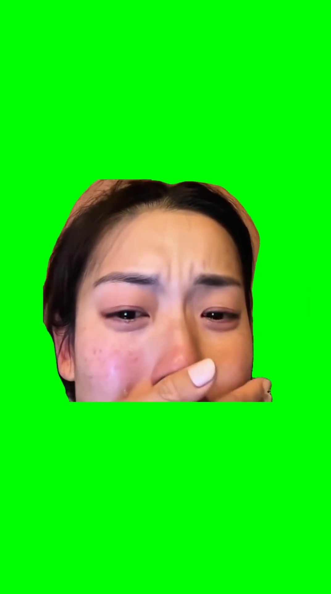 Lady crying Green Screen Meme