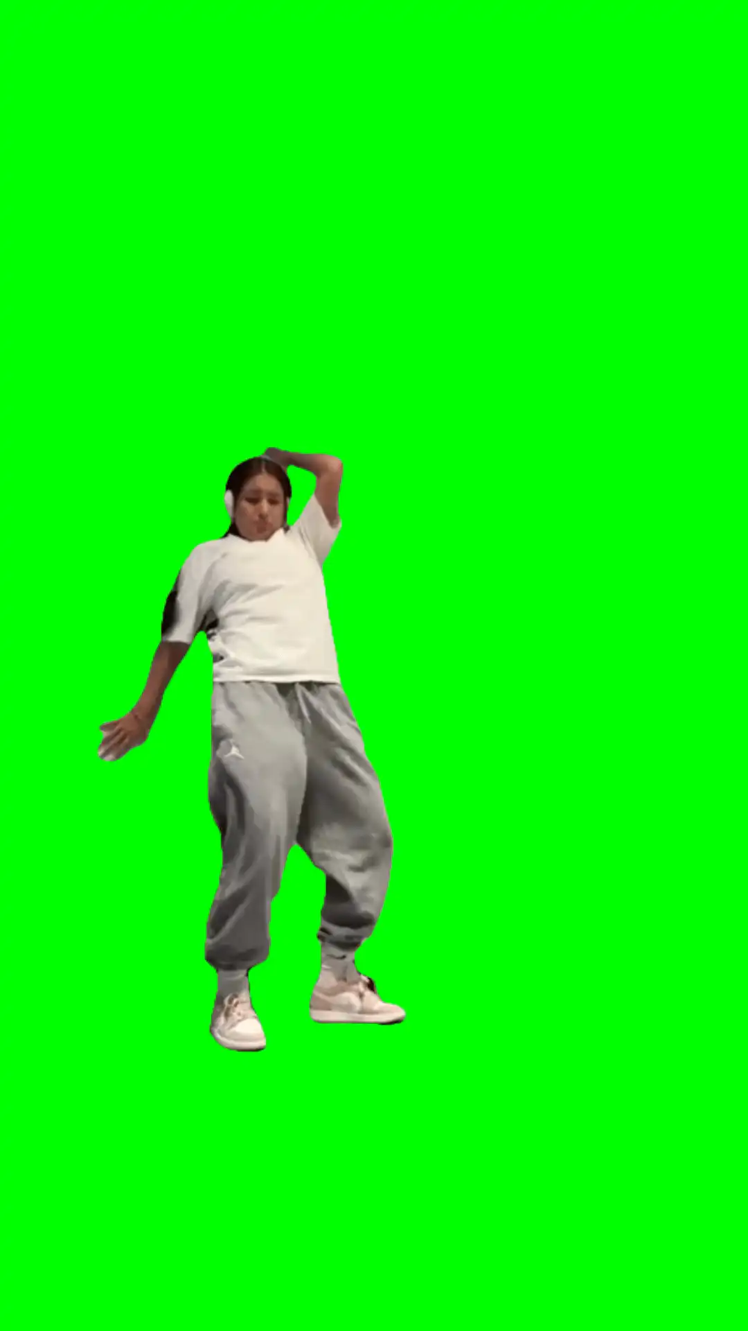 Lady dancing meme green screen