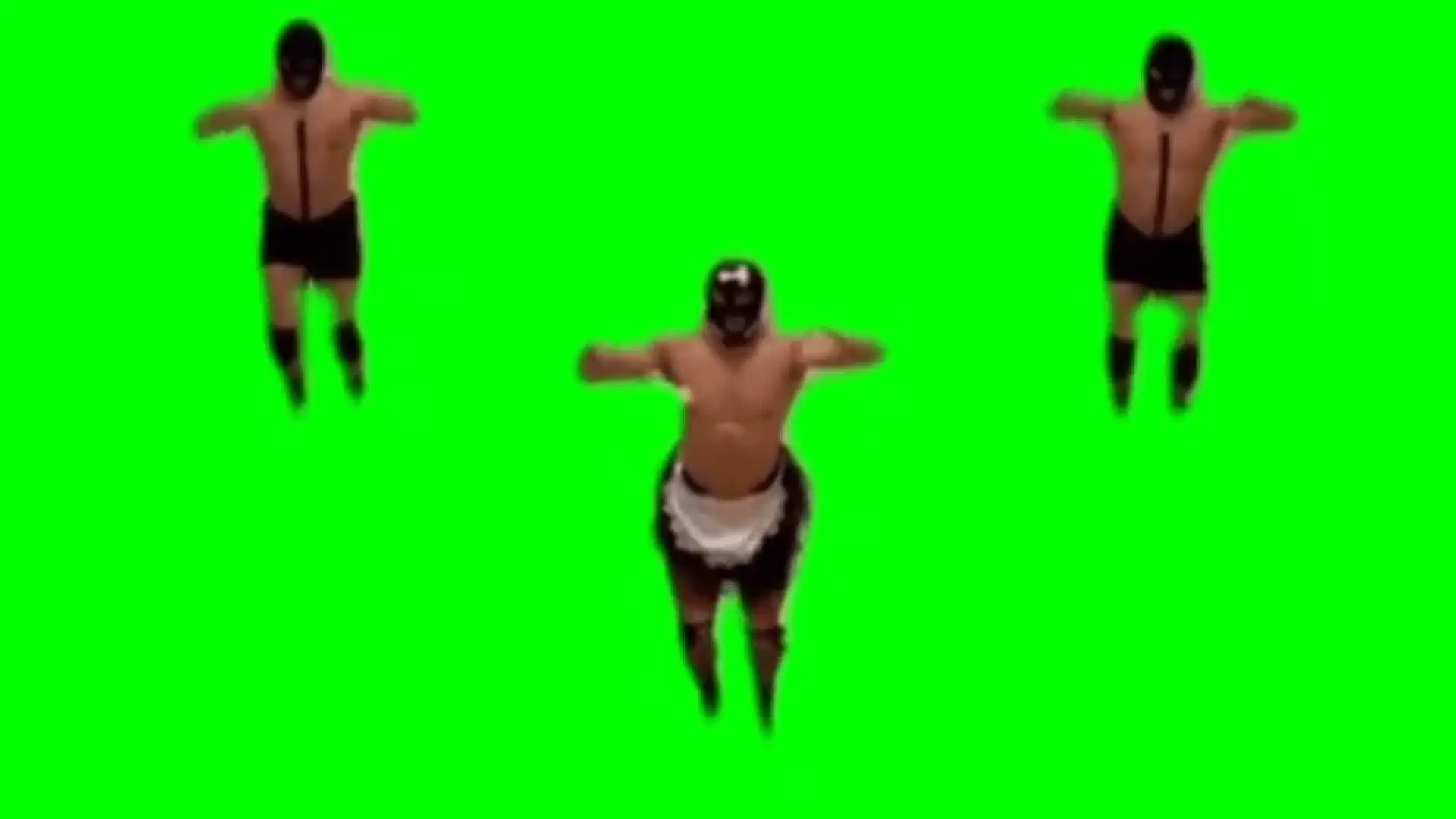 Lady Gaga bad romance maid dancing green screen