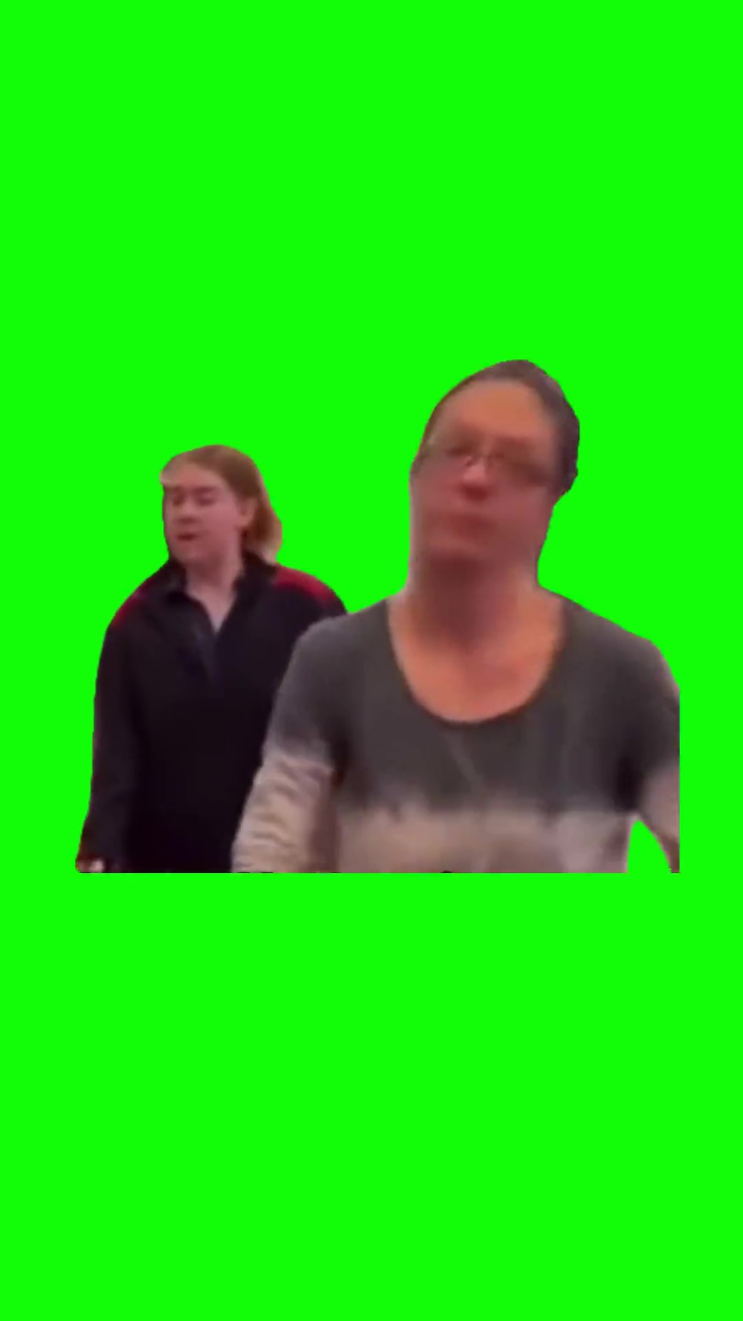lady slaps employee Green Screen Meme