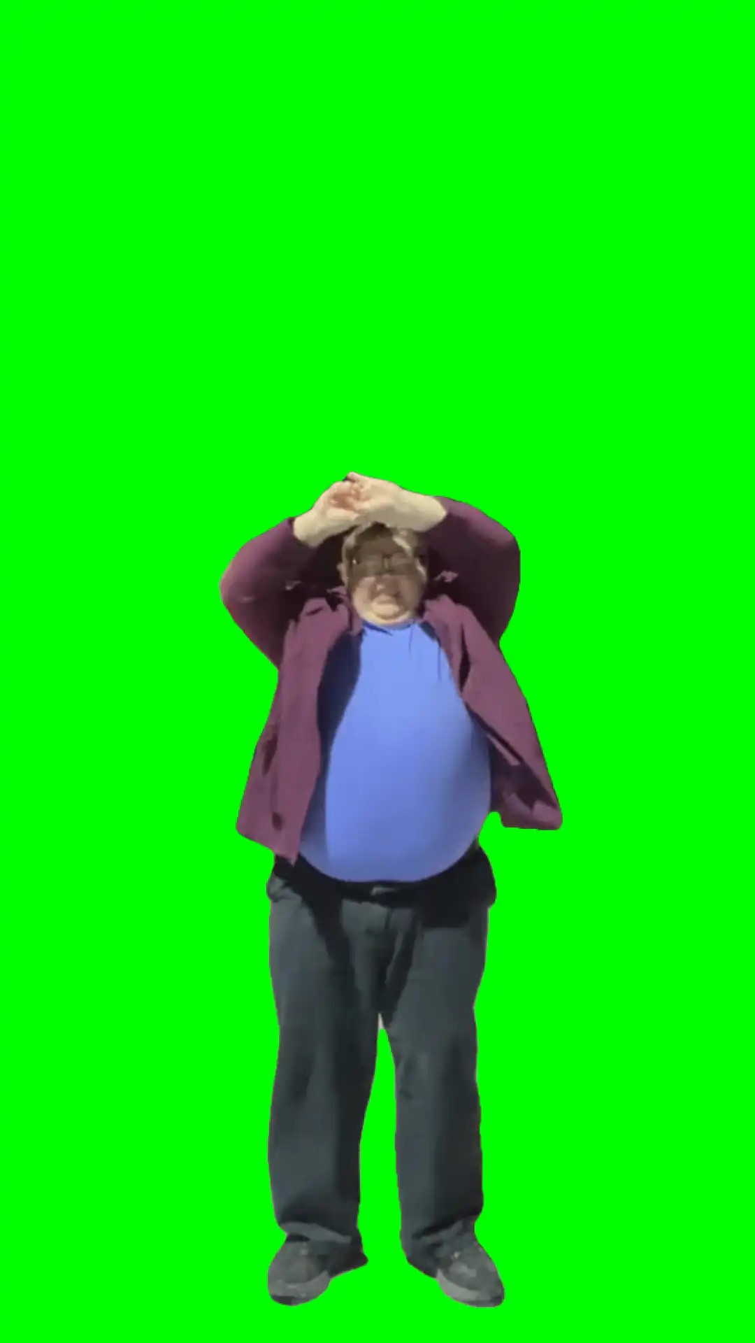 Landen dancing green screen