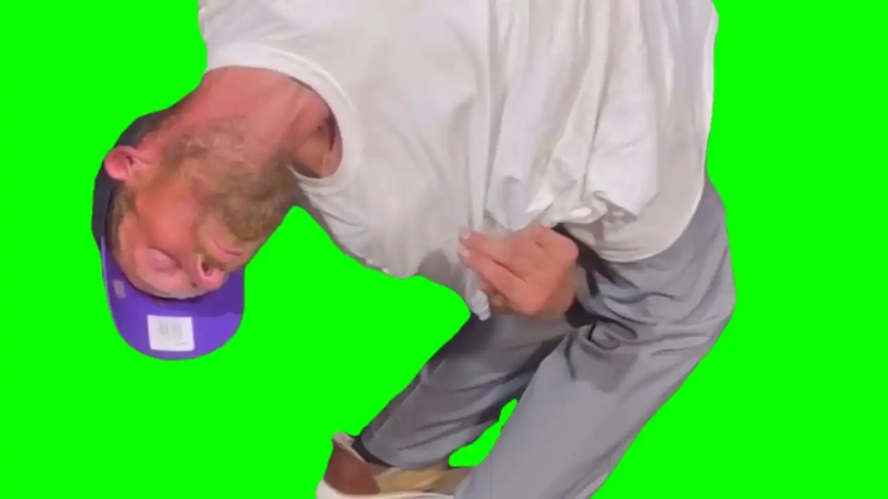 Lean with it rock with it meme green screen