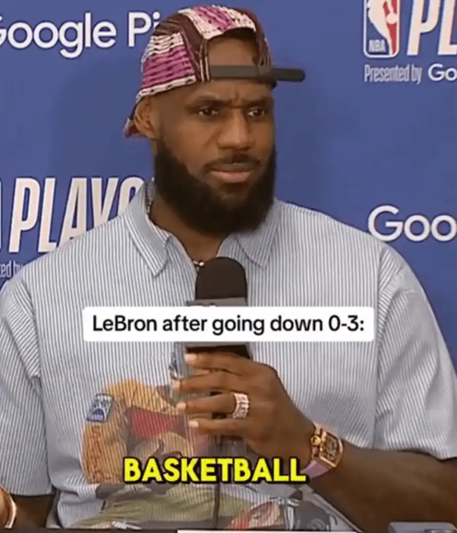 Lebron James Its just basketball meme
