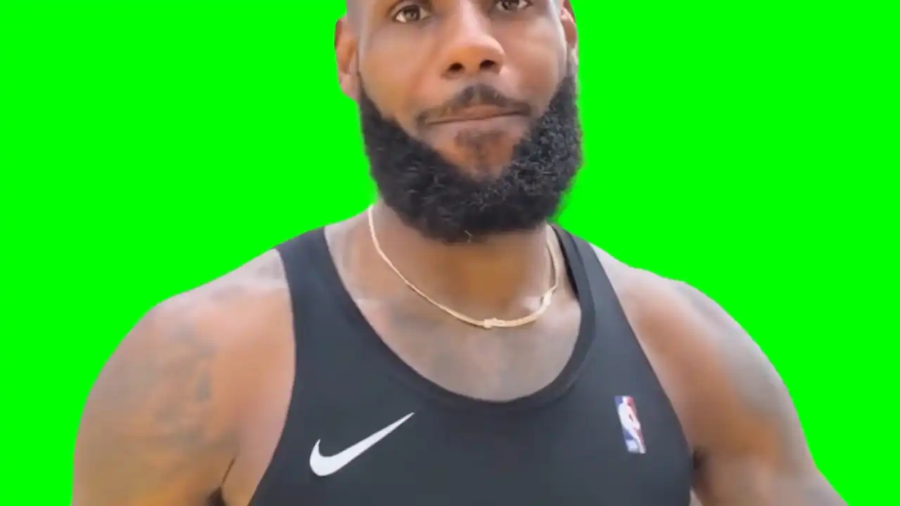 Lebron James Loud Scream Green Screen