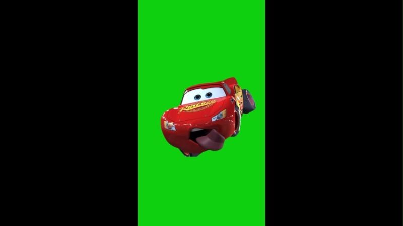 Lightning McQueen Winking Green Screen Meme Video