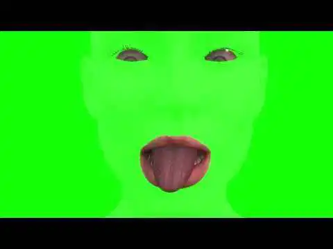 Lip Sync 3D Animation green screen