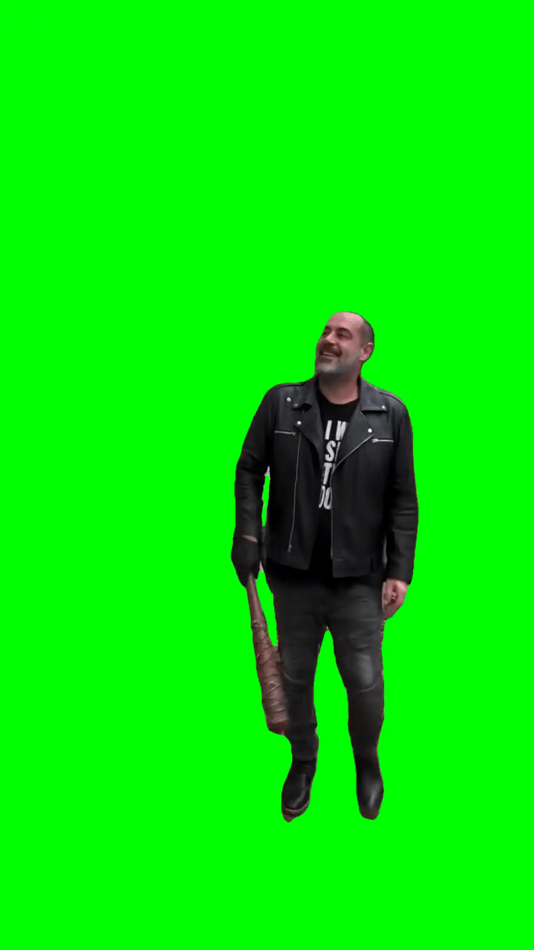 Little pig let me in green screen