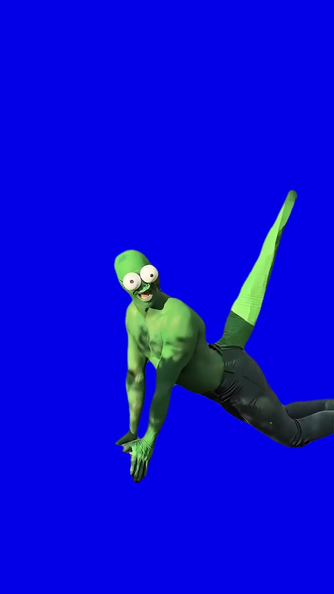 Lizard Man blue Screen