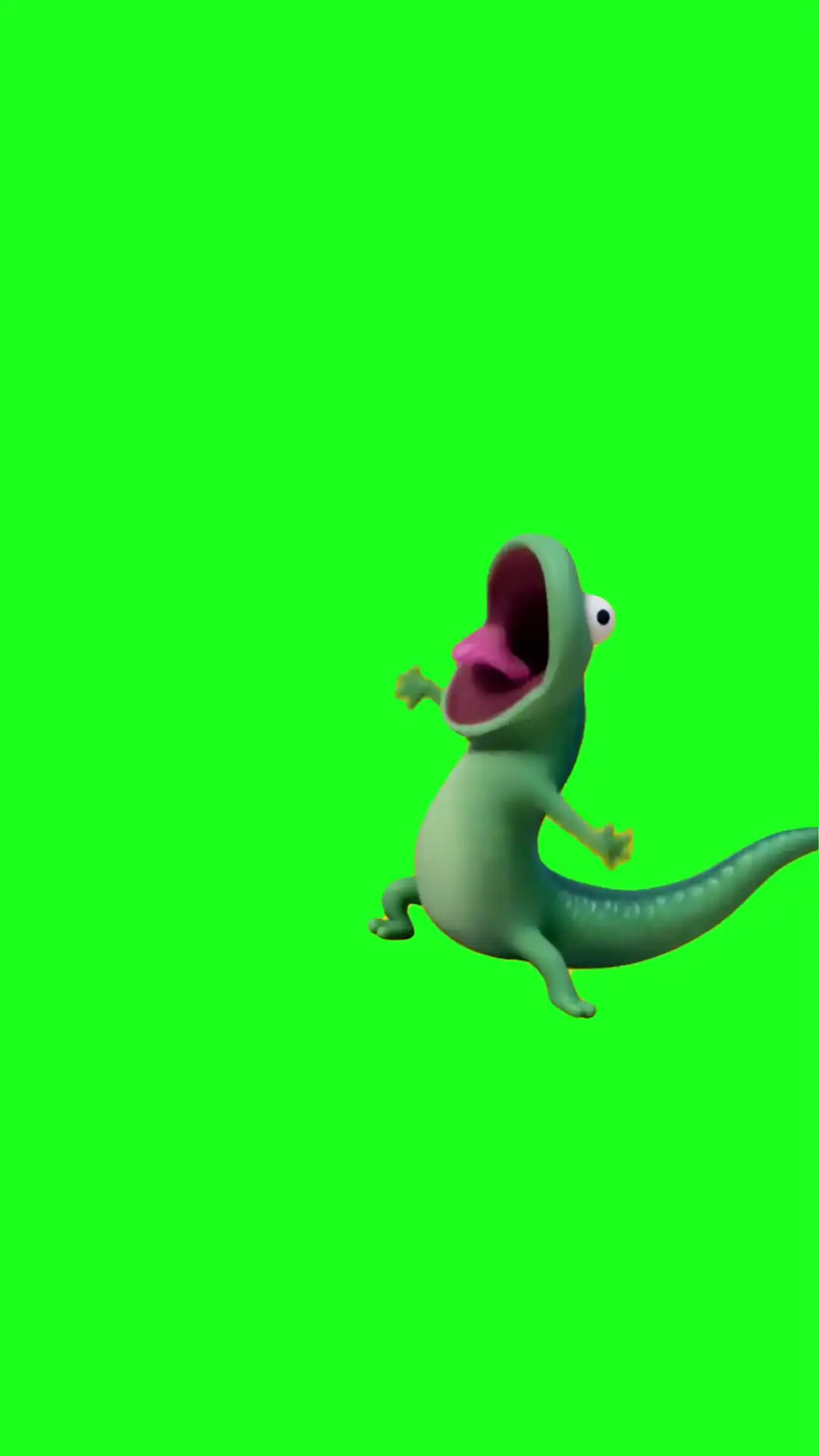 Lizard tom going crazy Green Screen Meme