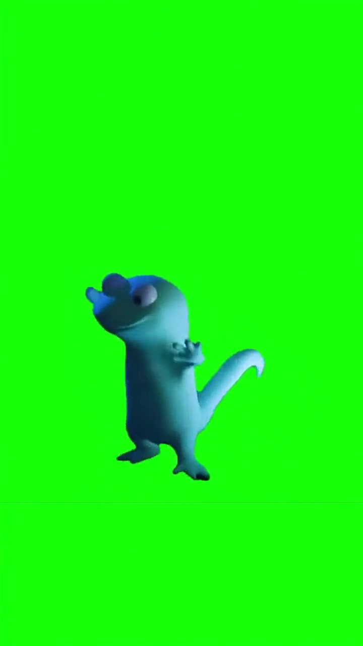 Lizard Toothless Dance meme Green Screen