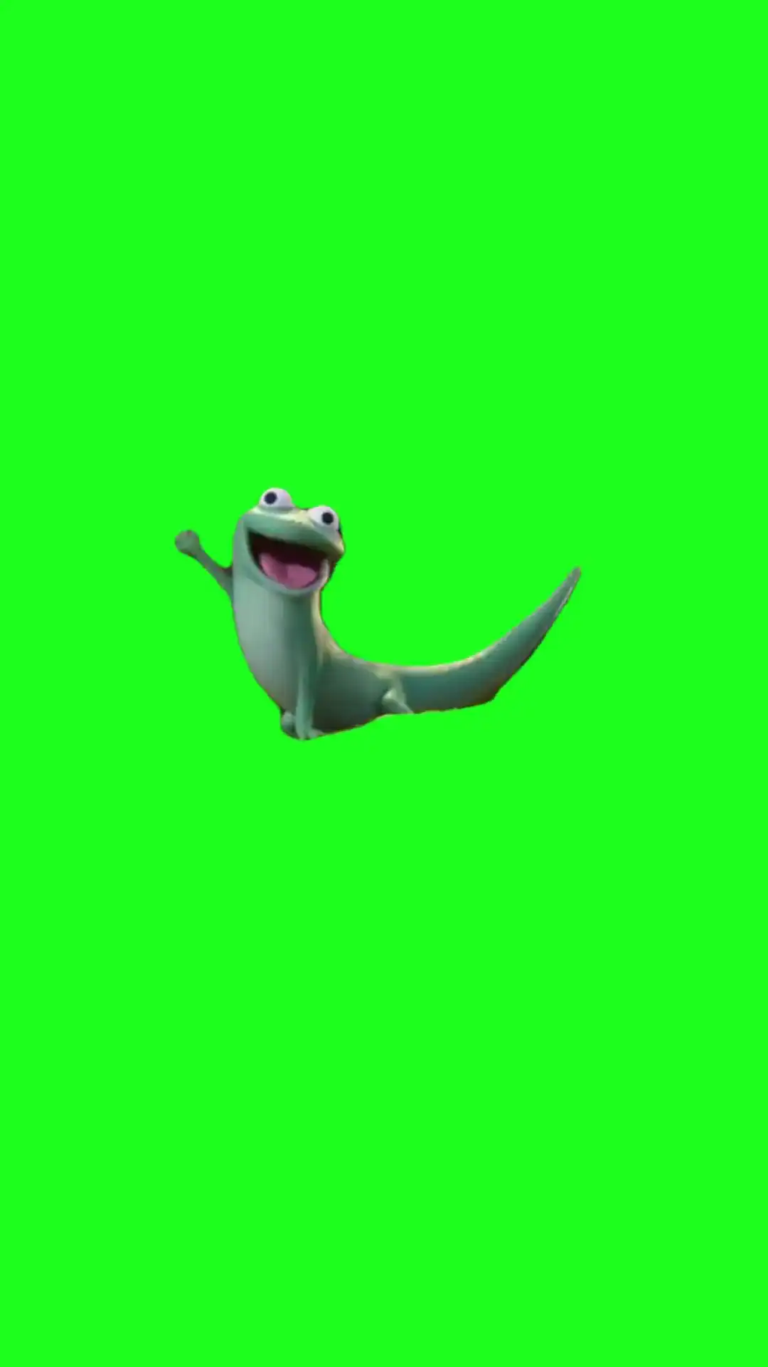 Lizard waving Green Screen Meme