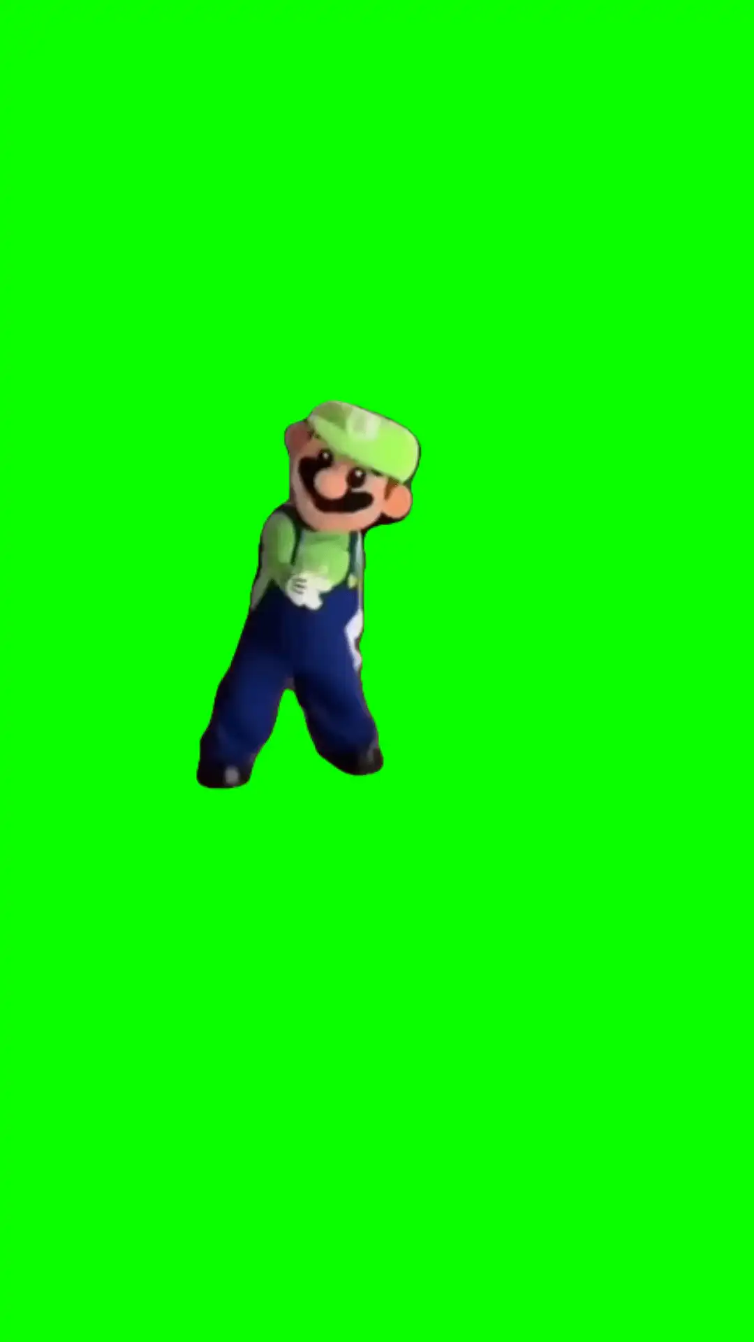 Luigi dancing green screen