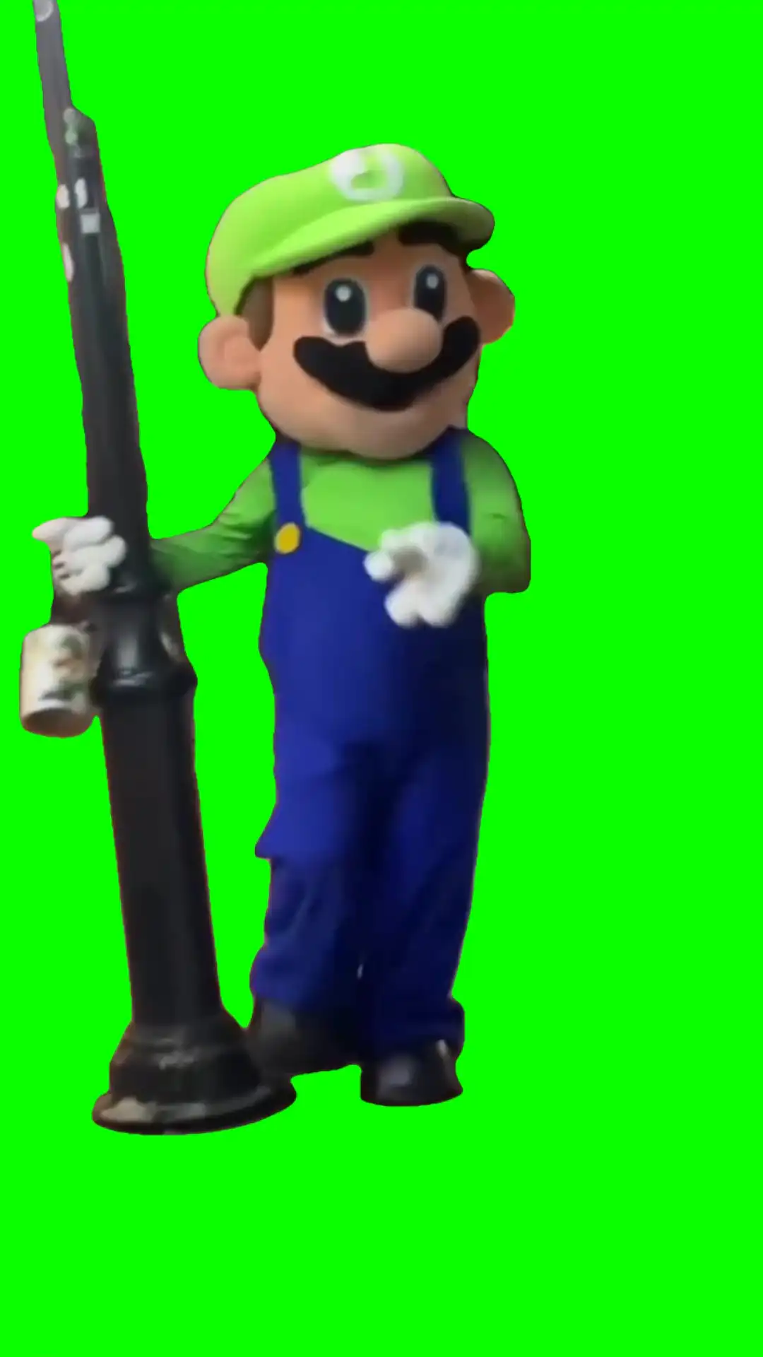 Luigi dancing meme green screen