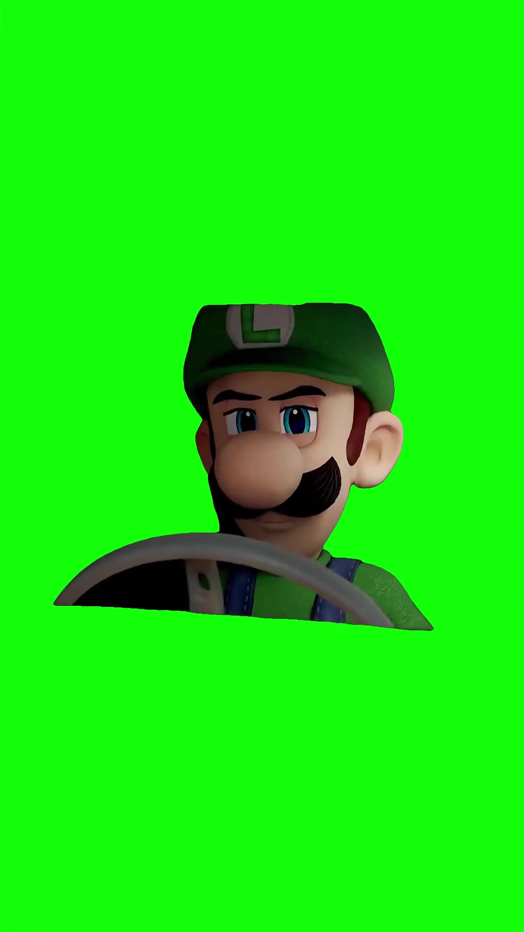 Luigi SuD look Green Screen Meme