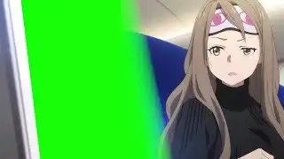 Lycoris Recoil Mizuki Window Green Screen