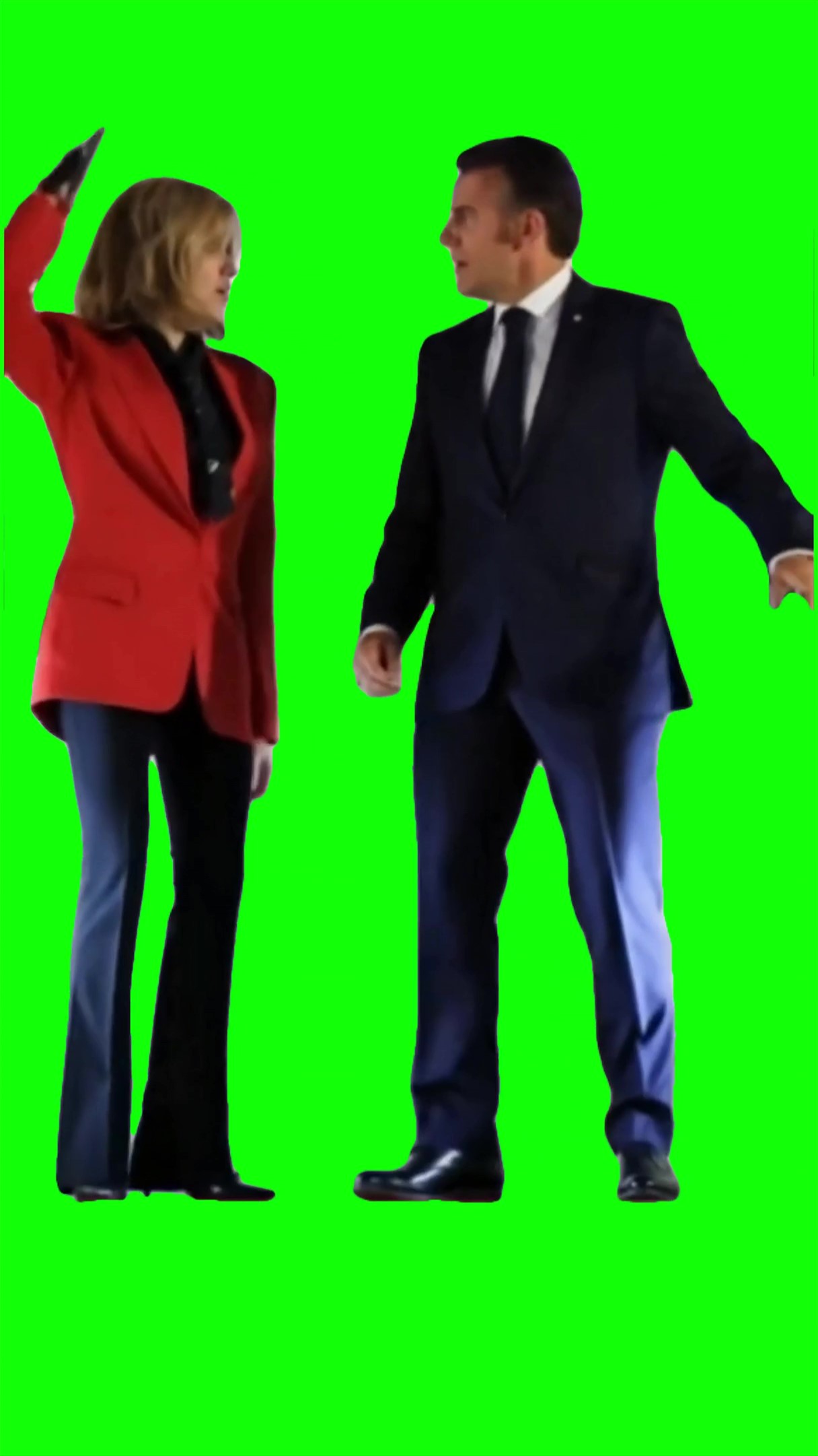 Macron gets slapped Green Screen