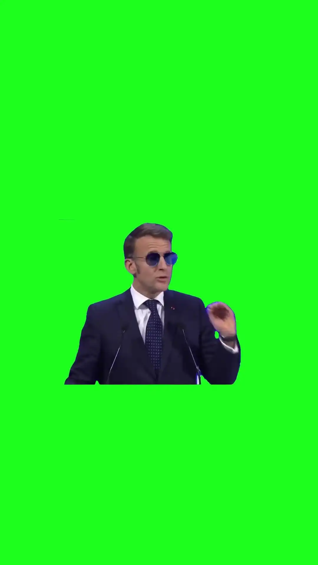 Macron sometimes its too slow Green Screen Meme