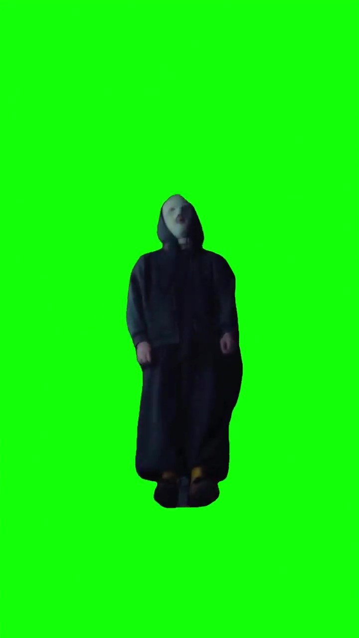 Man Bows and Falls Meme Green Screen