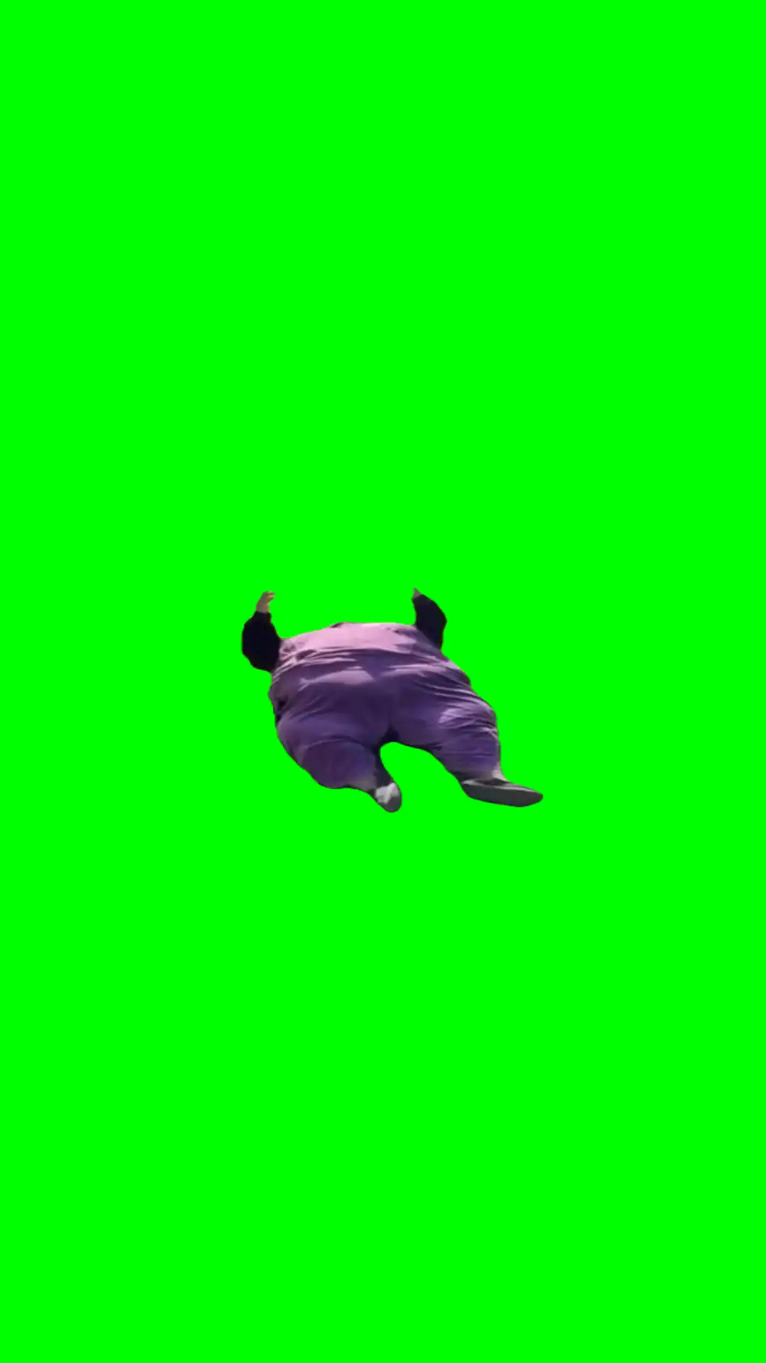Man laying singing meme green screen