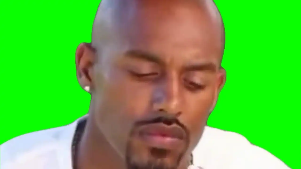 Man Rizzling Meme Green Screen