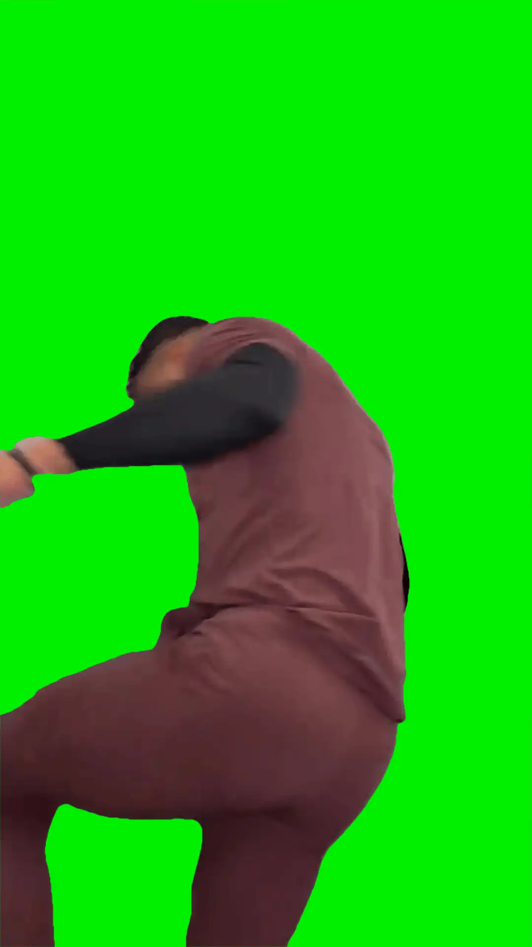 Man stomping meme green screen
