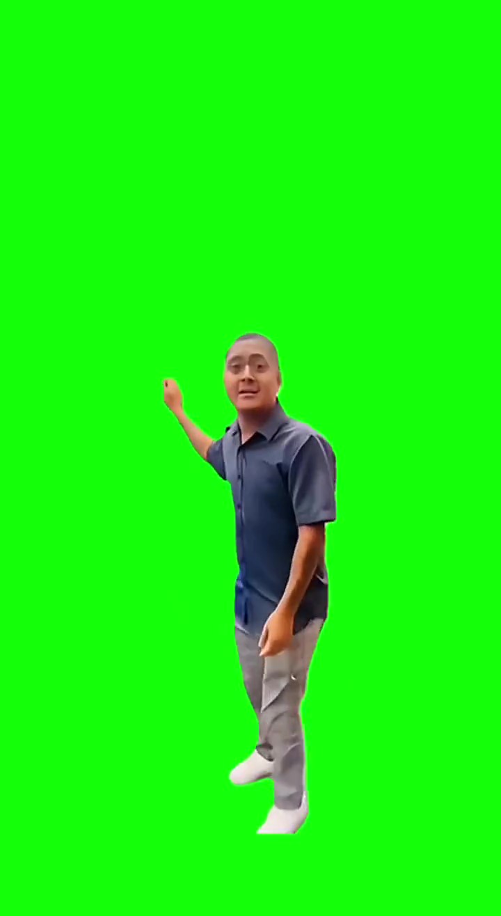 man throwing fit Meme green screen