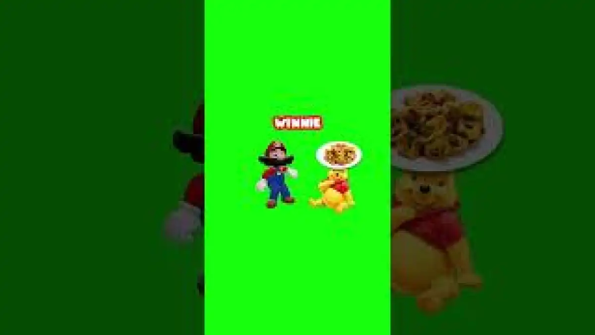 Mario Sings Pizza Pasta Green Screen