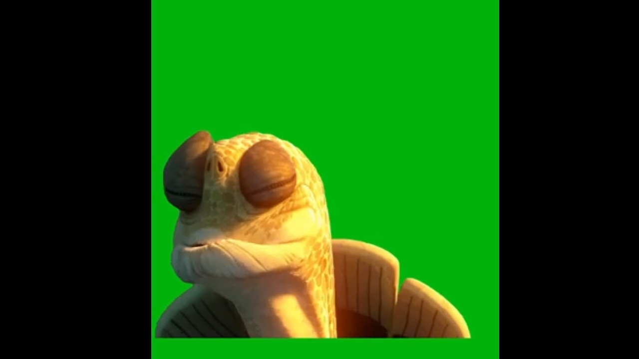Master Oogway 'Finally, inner peace' Green Screen Meme Template Video