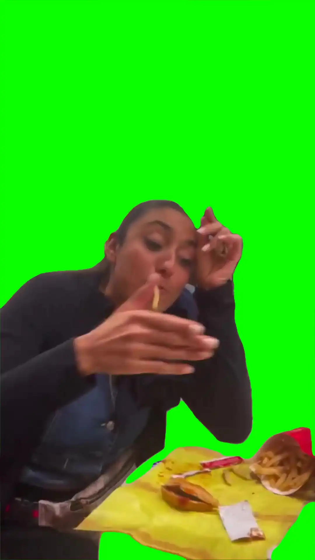 McDonald Mafia Girl green screen