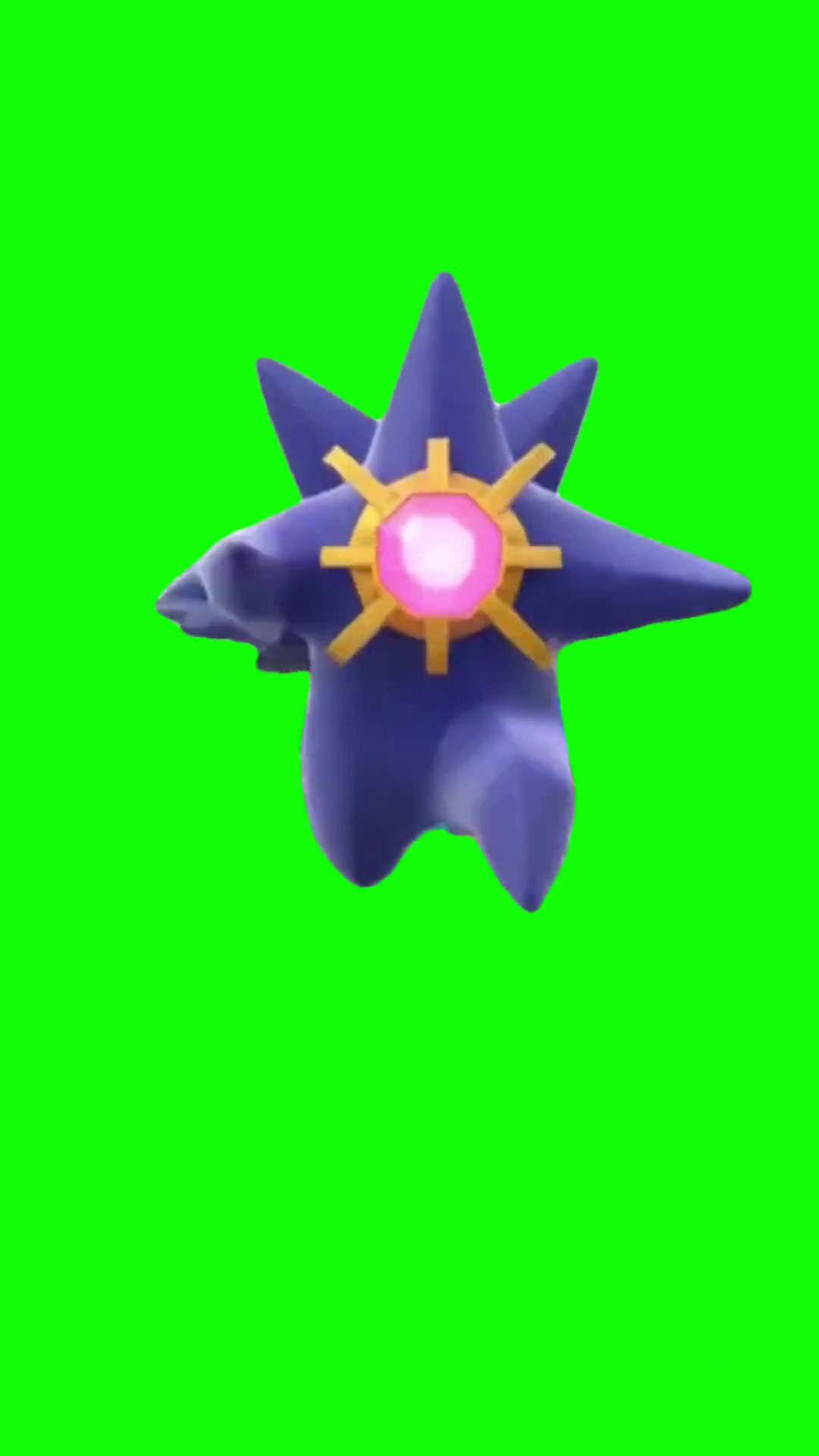 Mega Starmie running Green Screen Meme