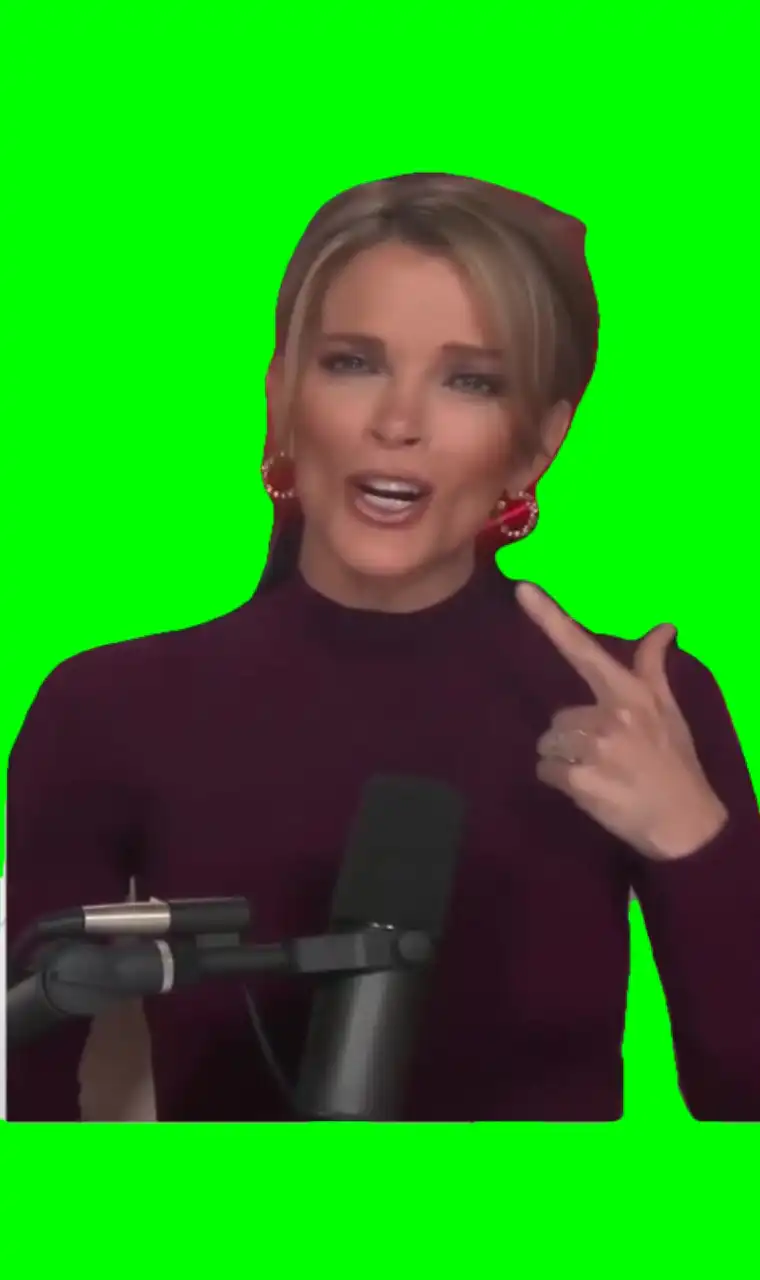 Megan Kelly white woman Tear Meme green screen