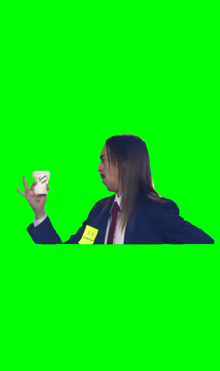 Mi amore espresso macchiato green screen