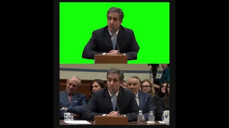 Michael Cohen saying More On Green Screen Memes