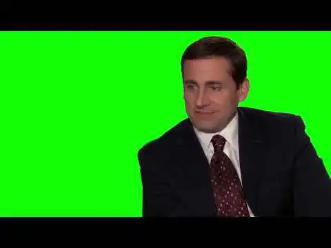 Michael Scott no don’t like that The Office green screen