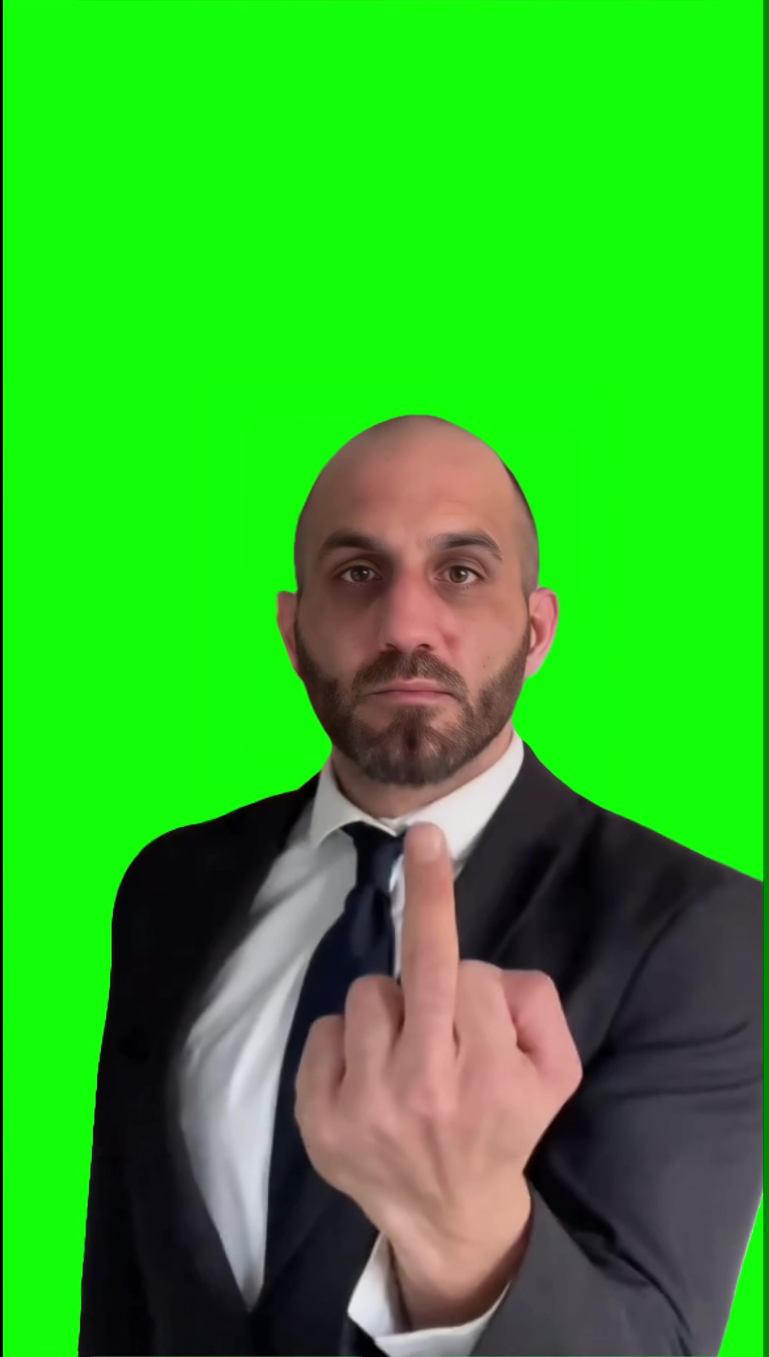 Michael shows a finger Green Screen Meme